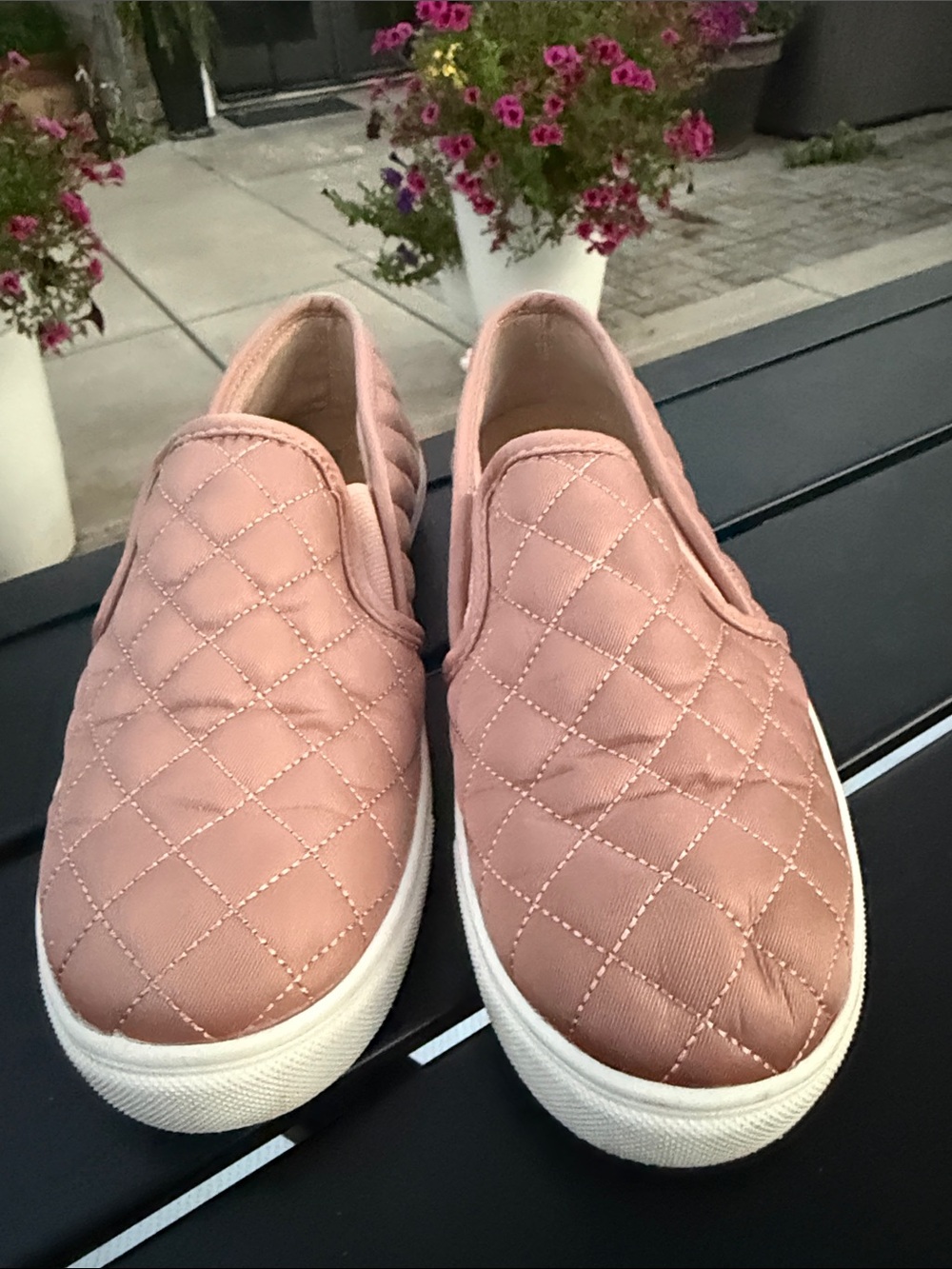 Mossimo Supply Co. Quilted Slip-On Sneakers in Blush Pink